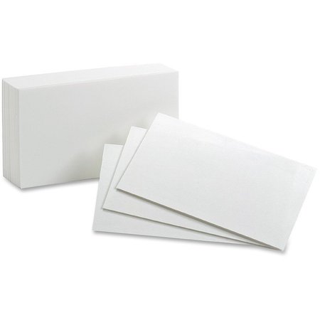 OXFORD Card, Index, Blank, 5X8, 8Pt, We Pk OXF50